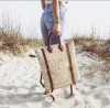 Woven Palm Leaf Backpack