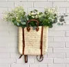 Woven Palm Leaf Backpack